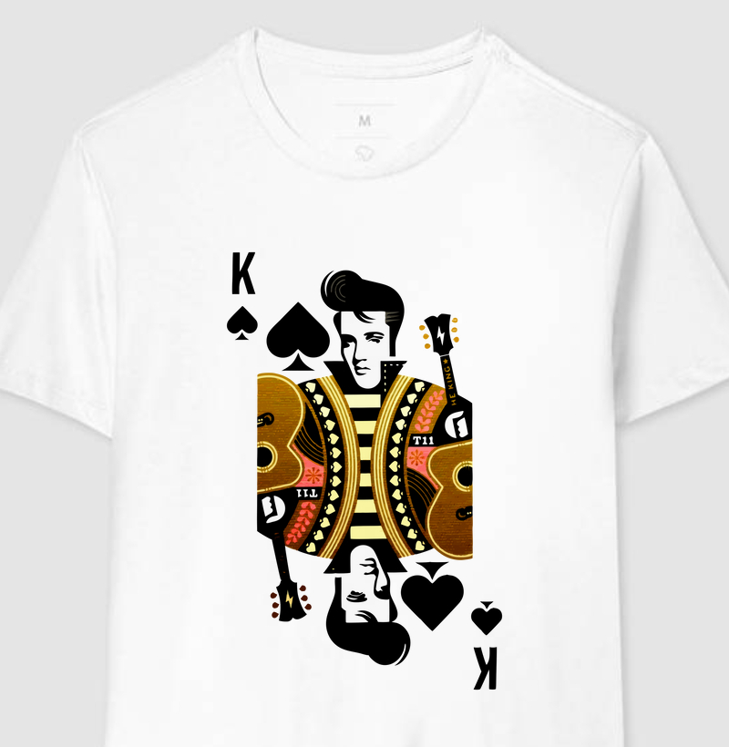 Camiseta Carta The King of Rock and Roll