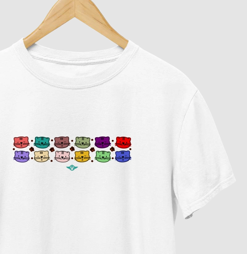 Camiseta Cat doodles