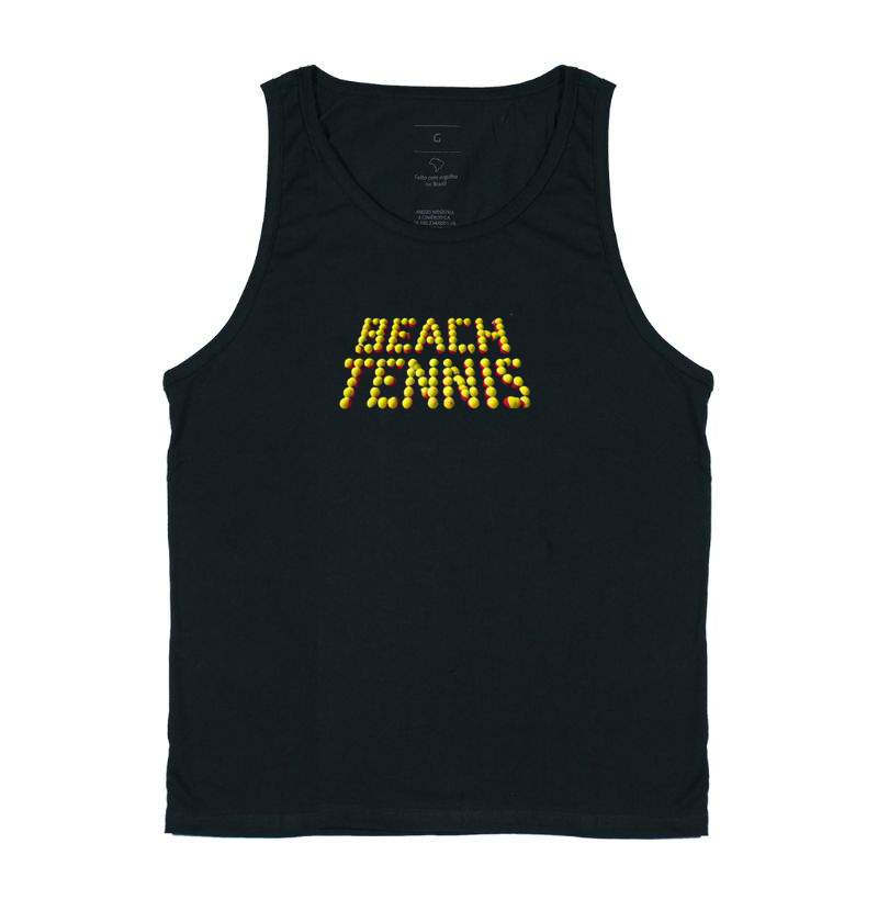 Estampa - Beach Tennis escrito com bolinhas