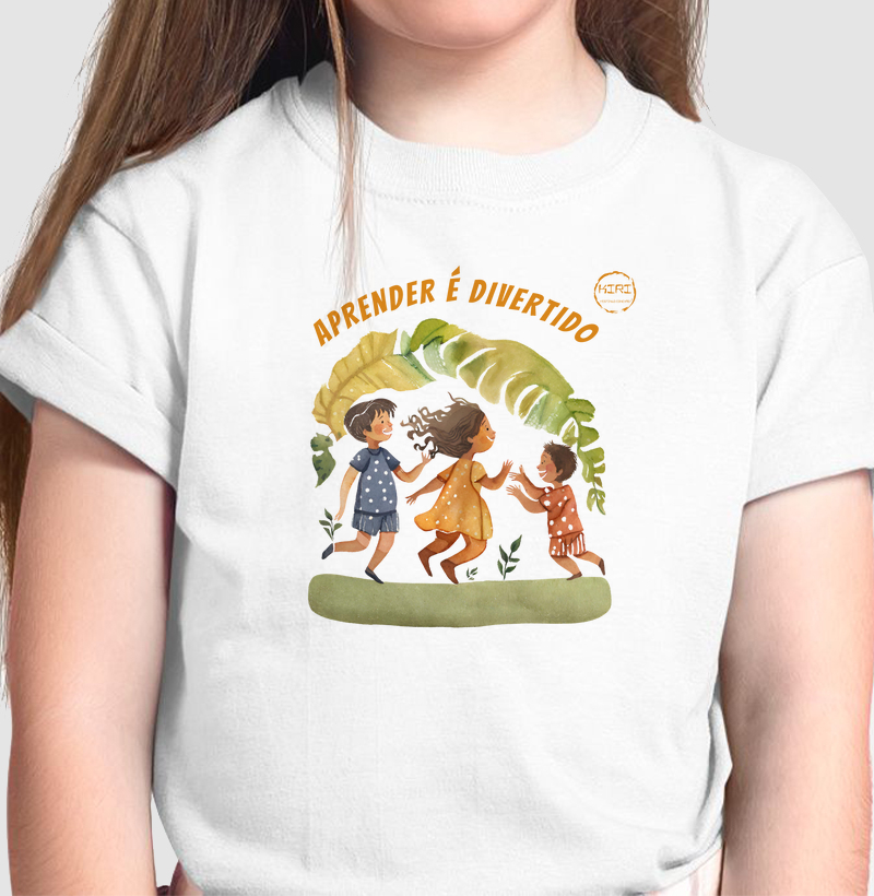 Camiseta Infantil KIRI - Aprender é Divertido