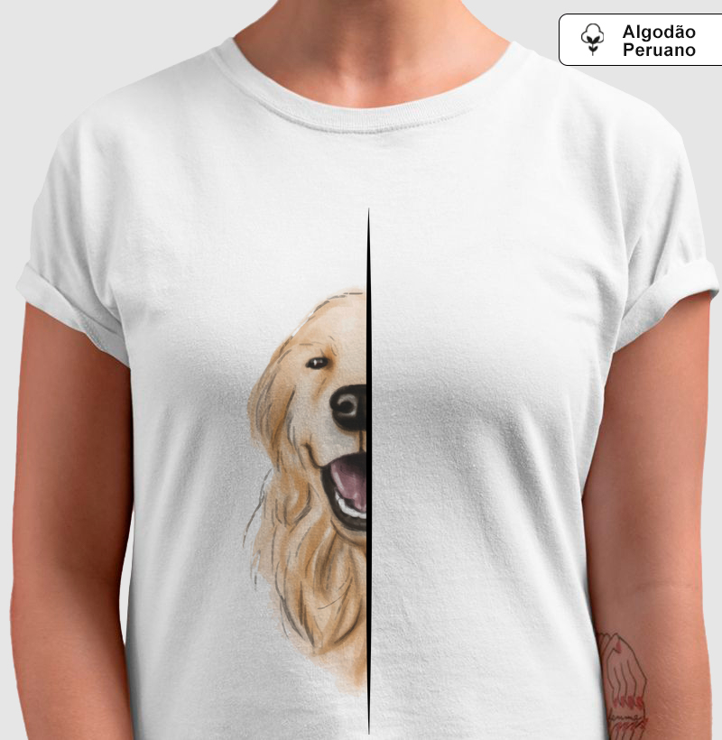 Camiseta Algodão Peruano Golden Vibes