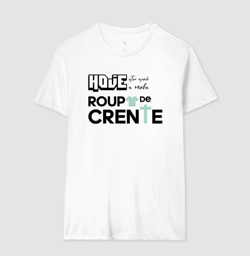 Camiseta Masculina Minha Roupa de Crente