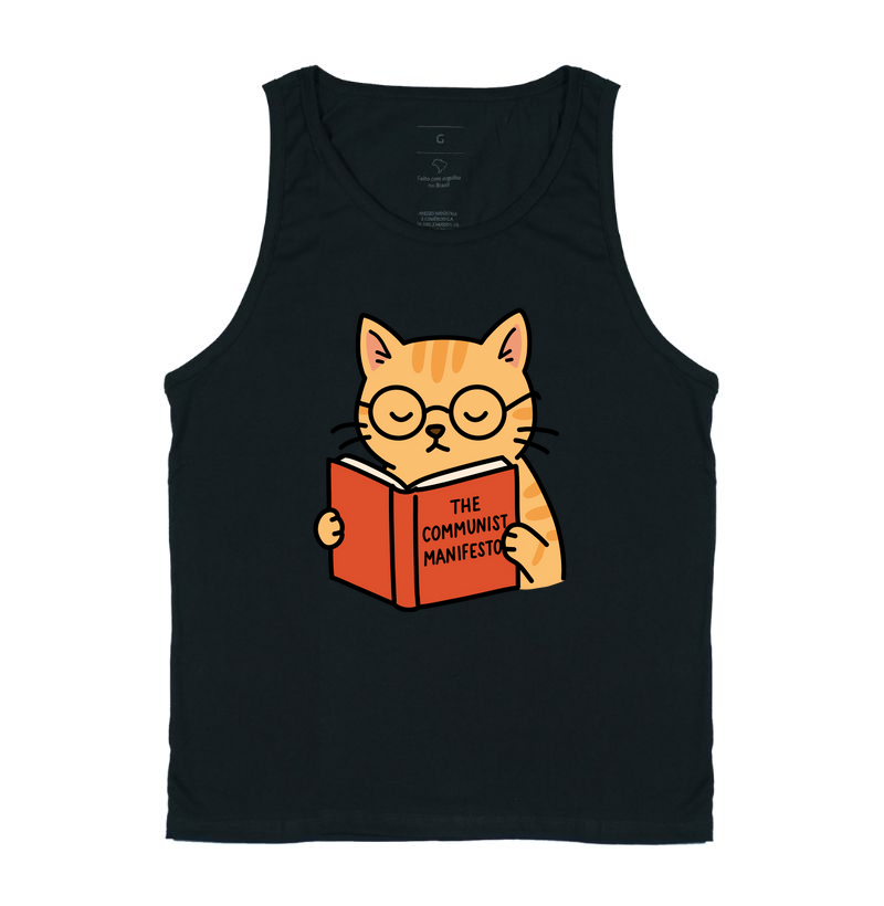 Gato Lendo Manifesto Comunista