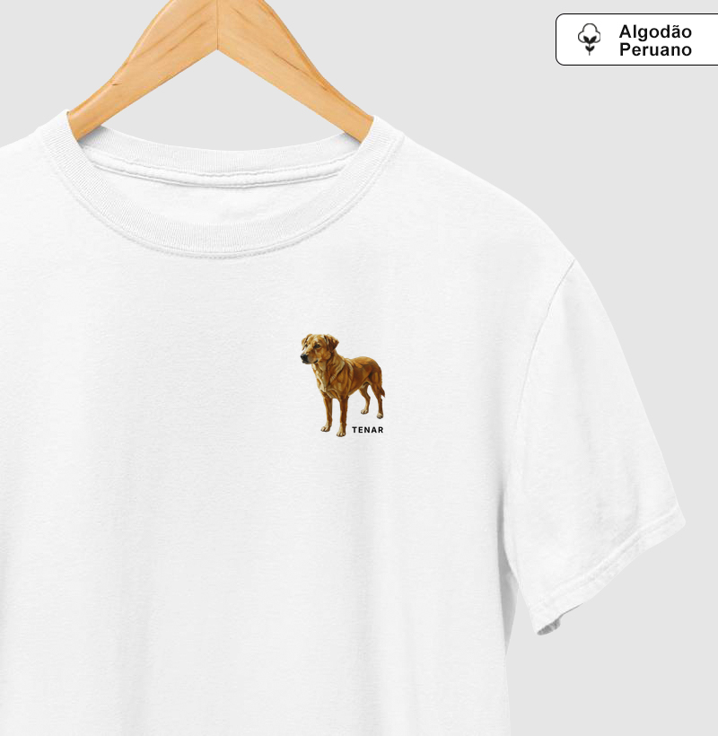 Camiseta Caramelo - Branca (Algodão Peruano)