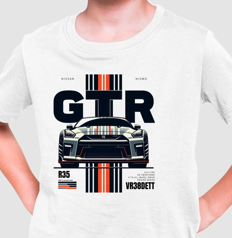 Camiseta Infantil Nissan GTR File