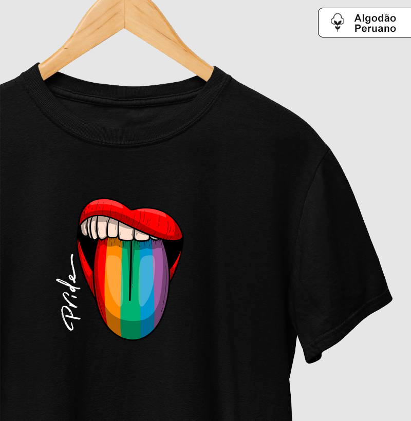 Boca com Língua de Arco-Íris