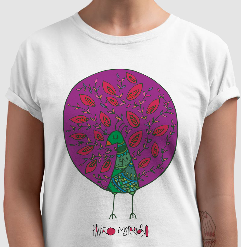 Camiseta Pavão Misterioso