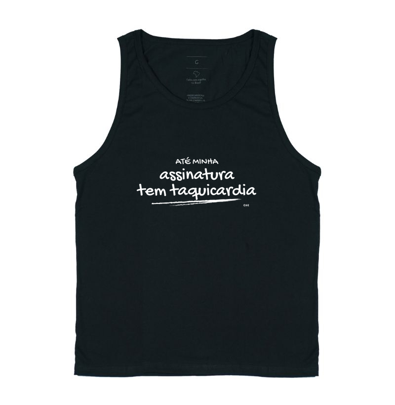 Até minha assinatura tem taquicardia