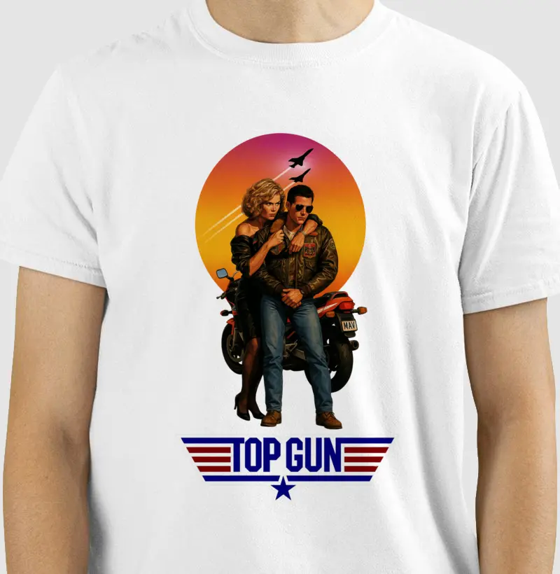 🕶️ Camiseta Top Gun – Maverick & Charlie