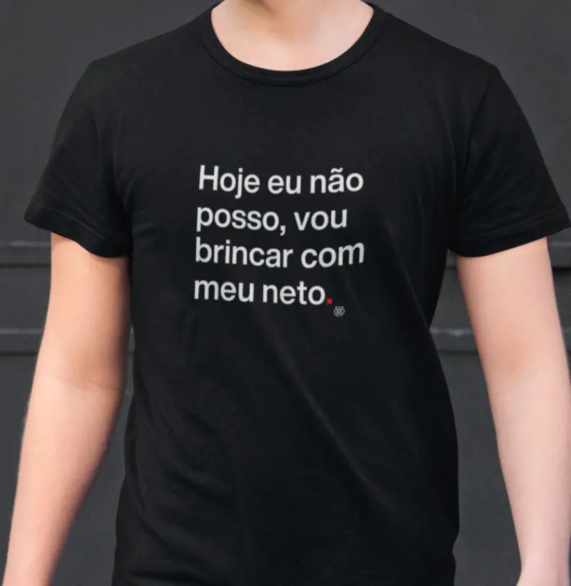 Hoje eu não posso, vou brincar com meu neto