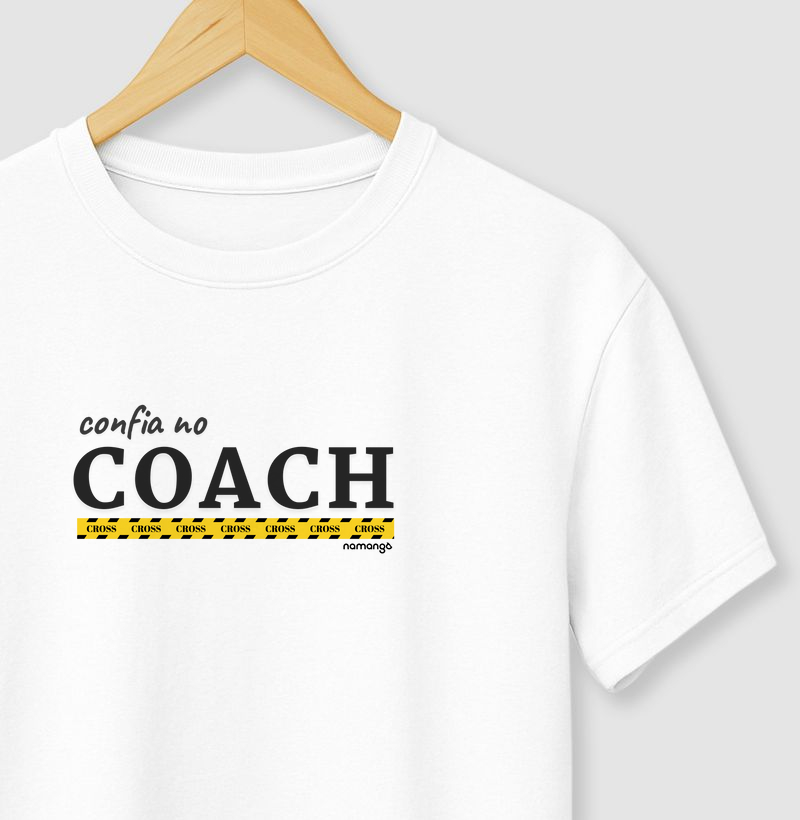 Camiseta Masculina Cross Confia no Coach – Na Manga