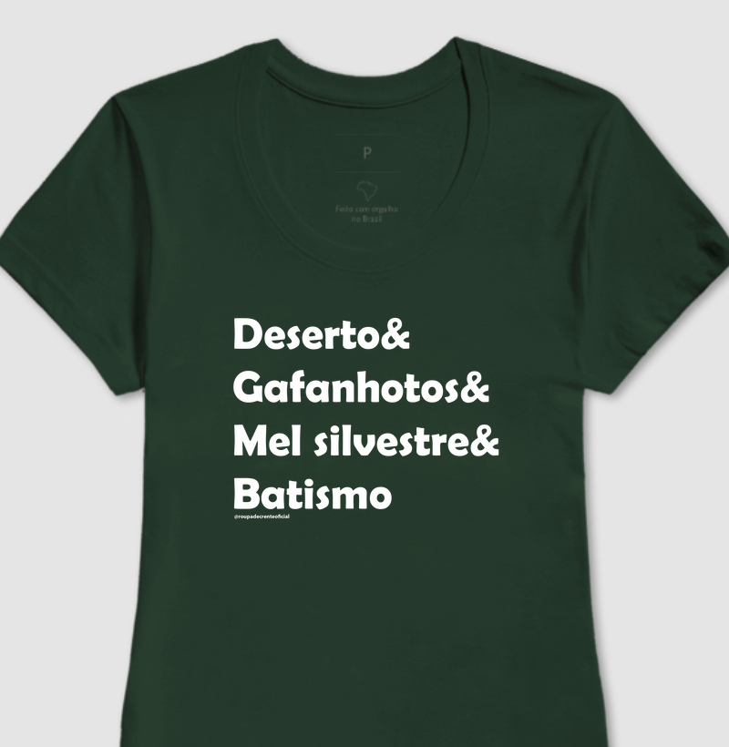 Camiseta Feminina Deserto & Gafanhotos