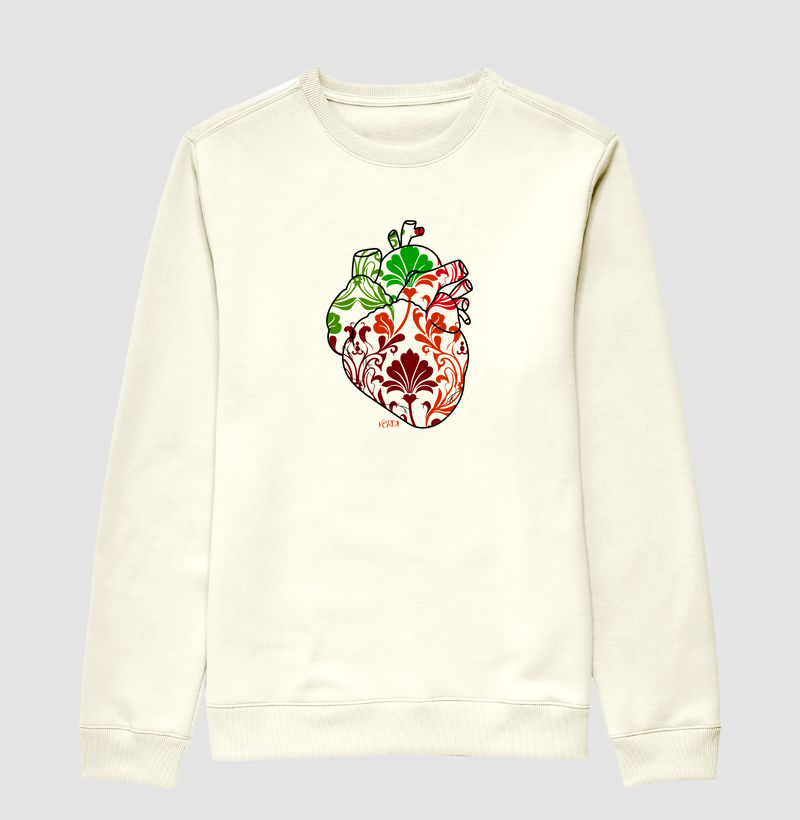 Coração com flores