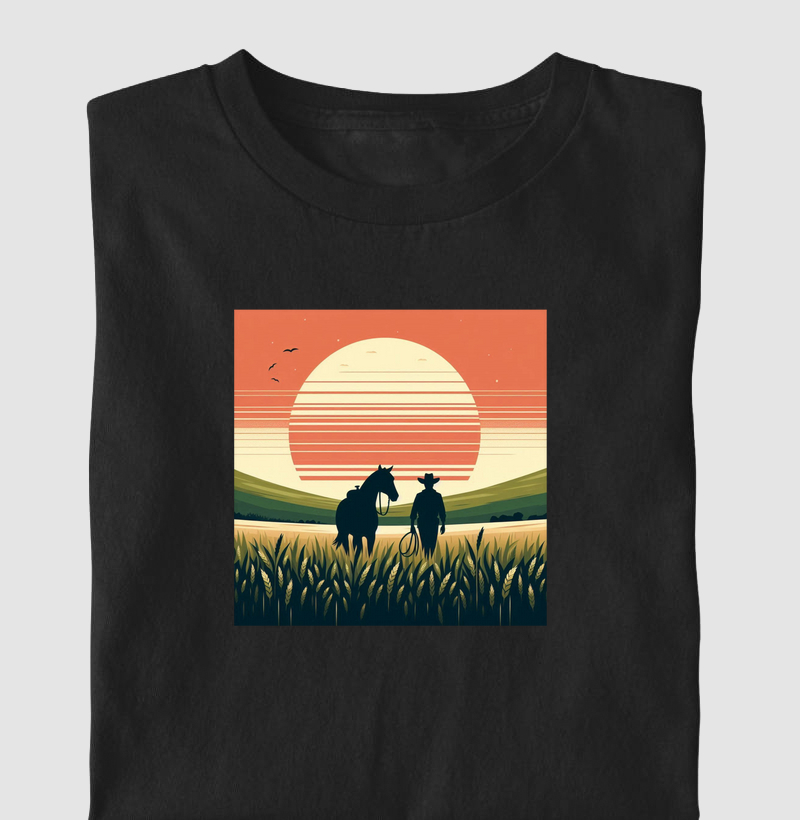Vaqueiro ao Entardecer