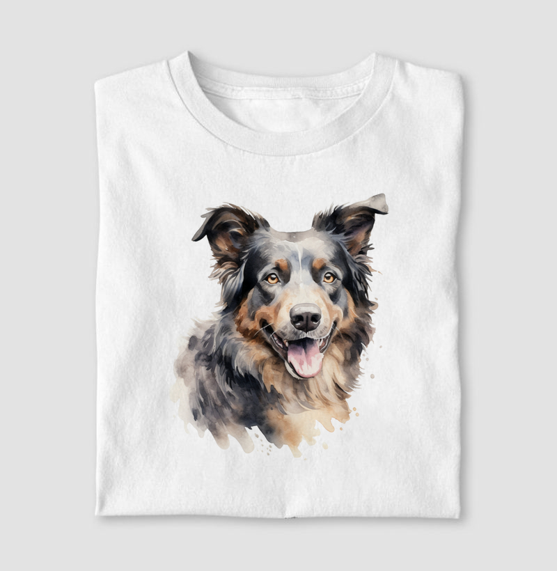 Pastor Australiano aquarela