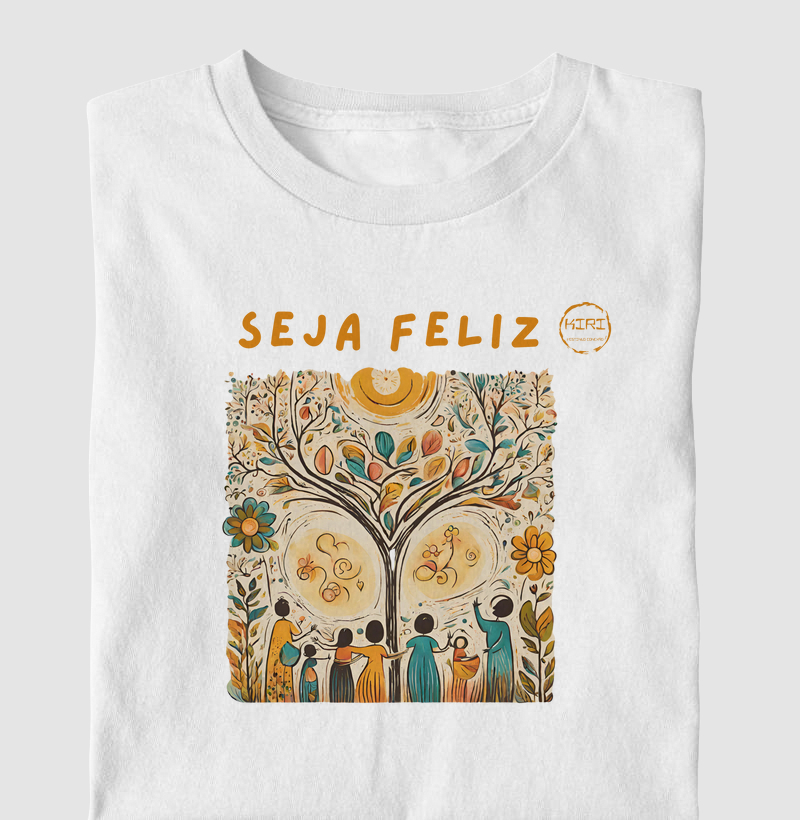 Camiseta KIRI - Seja Feliz