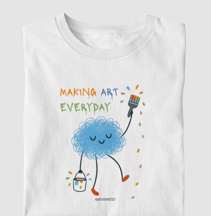 Camiseta make art everyday