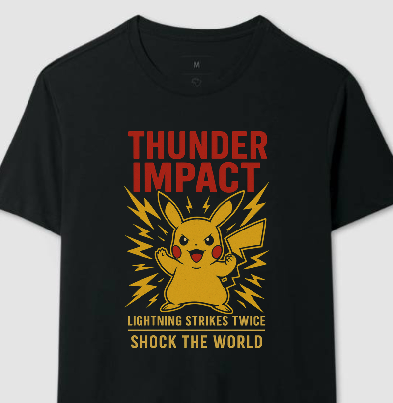 Thunder Impact Pikachu Pokémon Retro Series