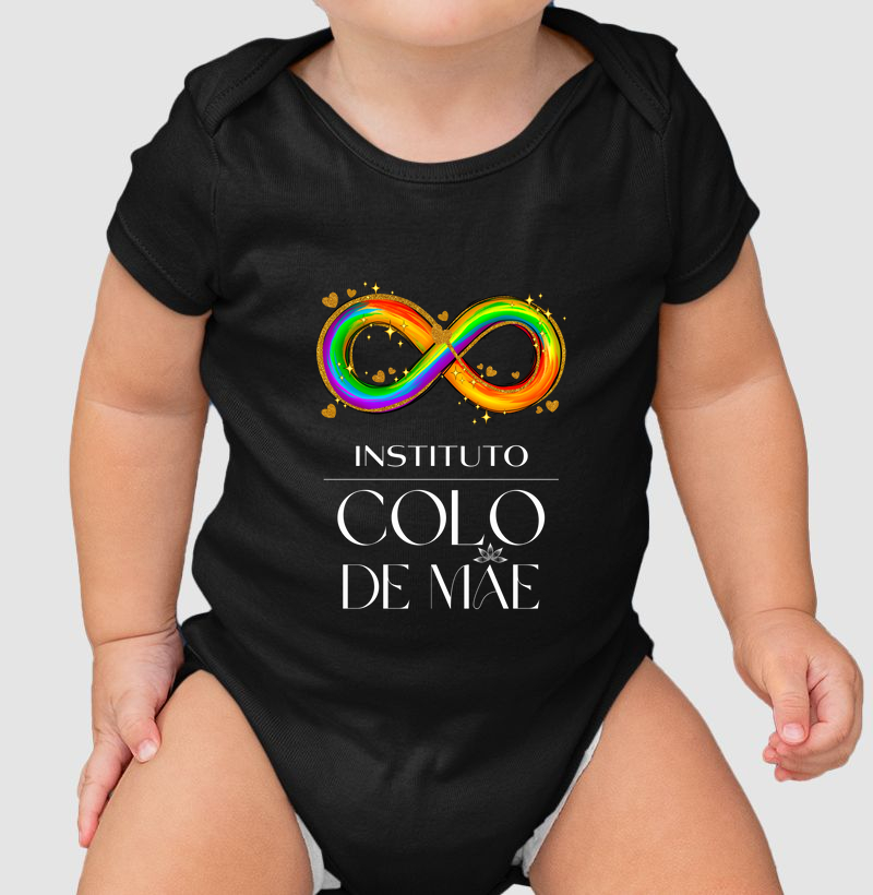 Body Infantil da Logo (letra branca)