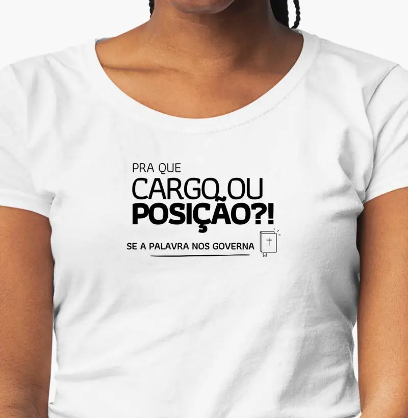Camiseta Feminina "A Palavra nos governa"