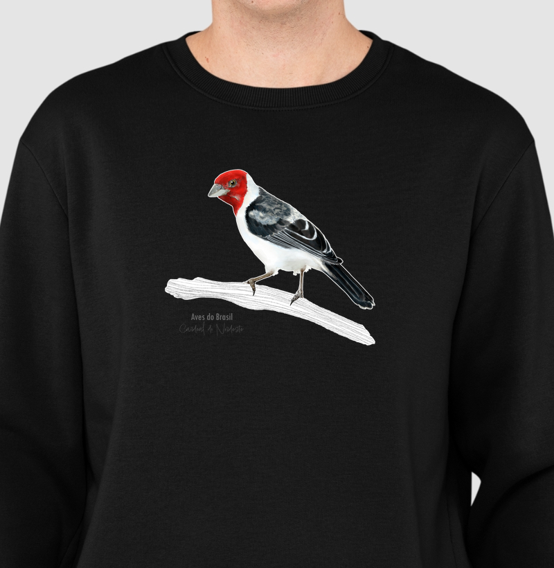 Aves do Brasil II - Cardeal do Nordeste - Moletom