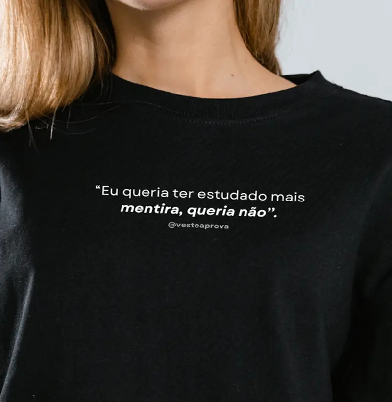 Eu queria ter estudado mais