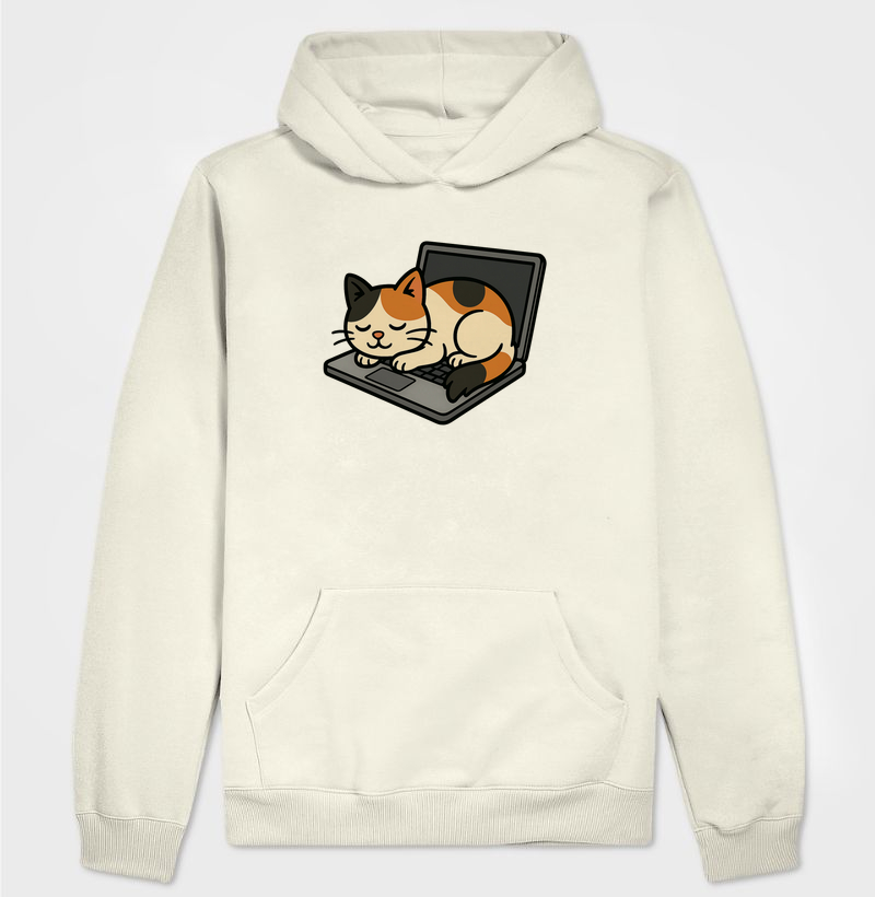 Gato Dormindo no Notebook