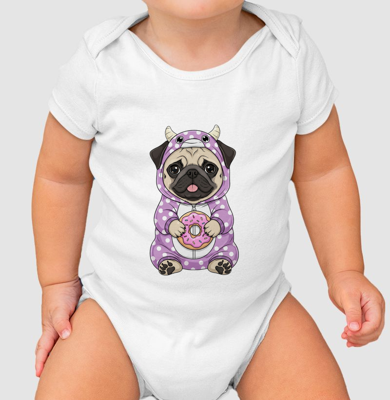 Pug Monstrinho Donut