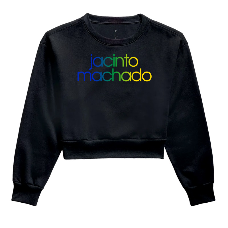 Cropped Moletom Jacinto Machado Cores da Bandeira