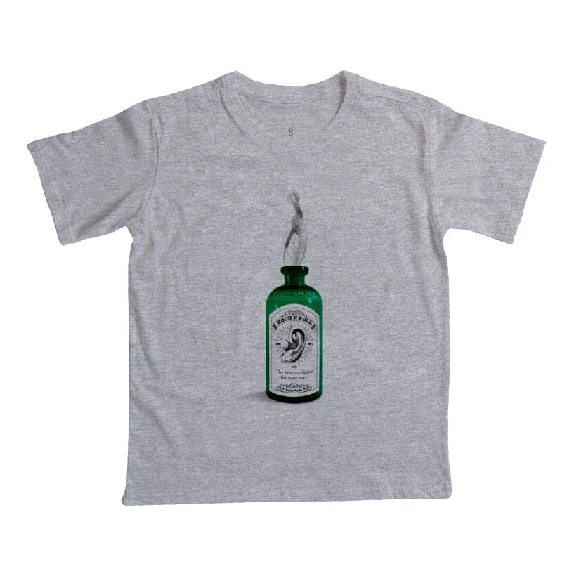 Camiseta Infantil Rock é o remédio