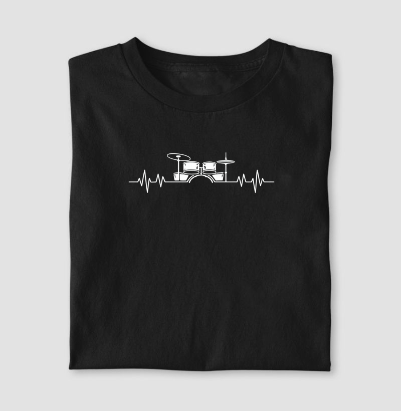 Camiseta Bateria Eletrocardiograma 