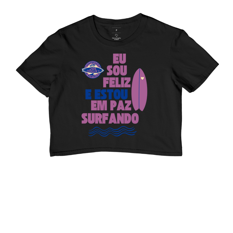 EU SOU FELIZ E ESTOU EM PAZ SURFANDO.