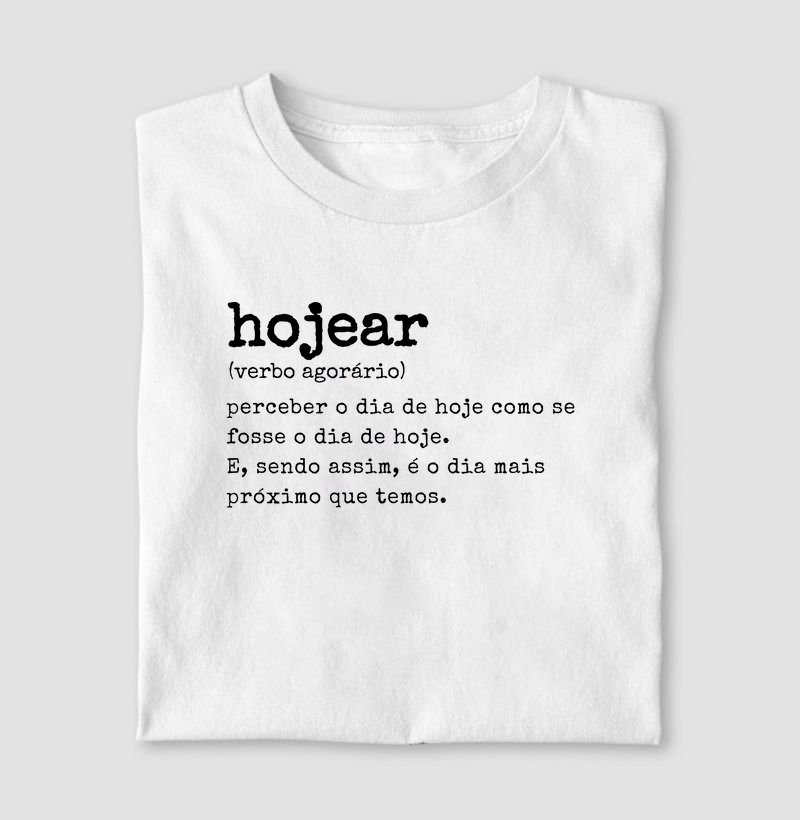 Camiseta Hojear - Viva o Presente com Estilo e Significado