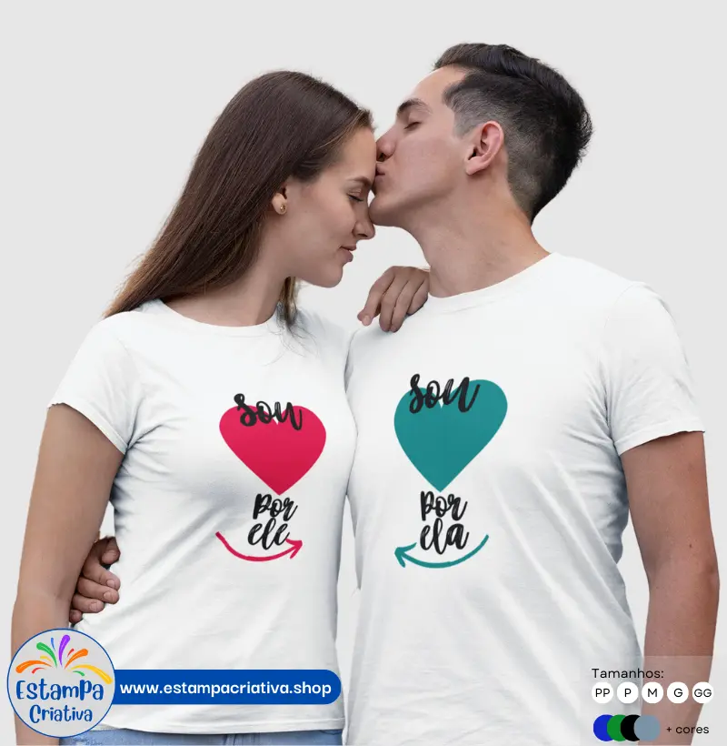 Camisa Masculina "Sou Apaixonado Por Ela"