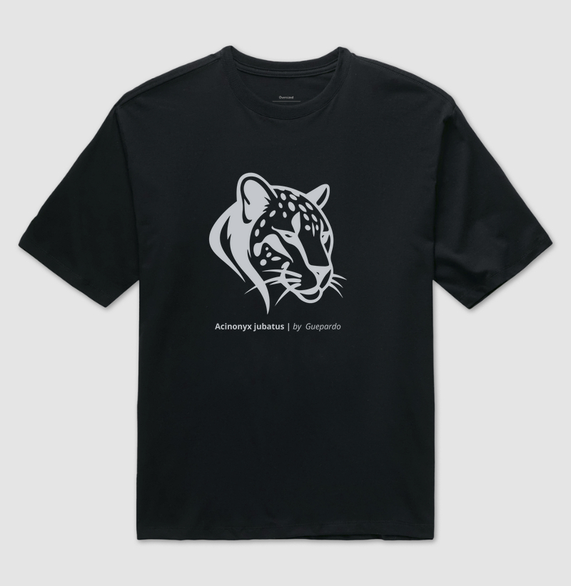 Camiseta Animalis Veloz e Rápido Oversized 100% Algodão