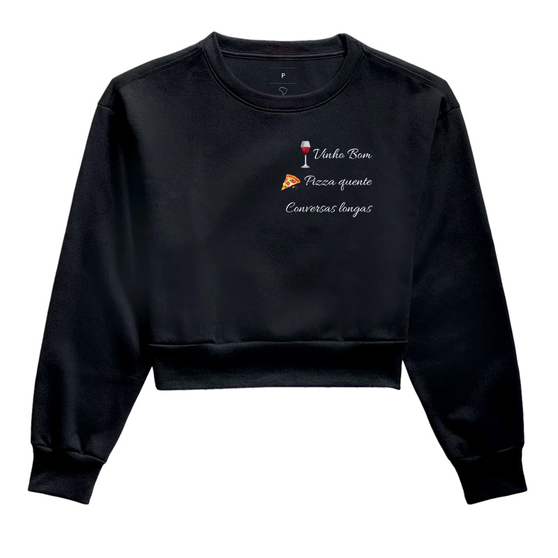 Camiseta Vinho e Pizza