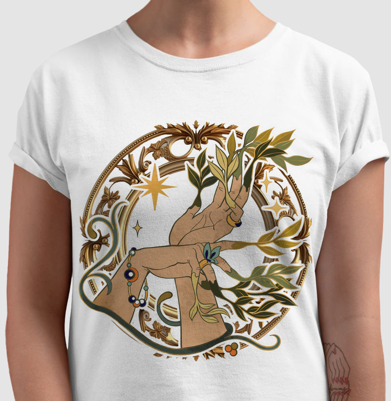 Camiseta Dedo verde