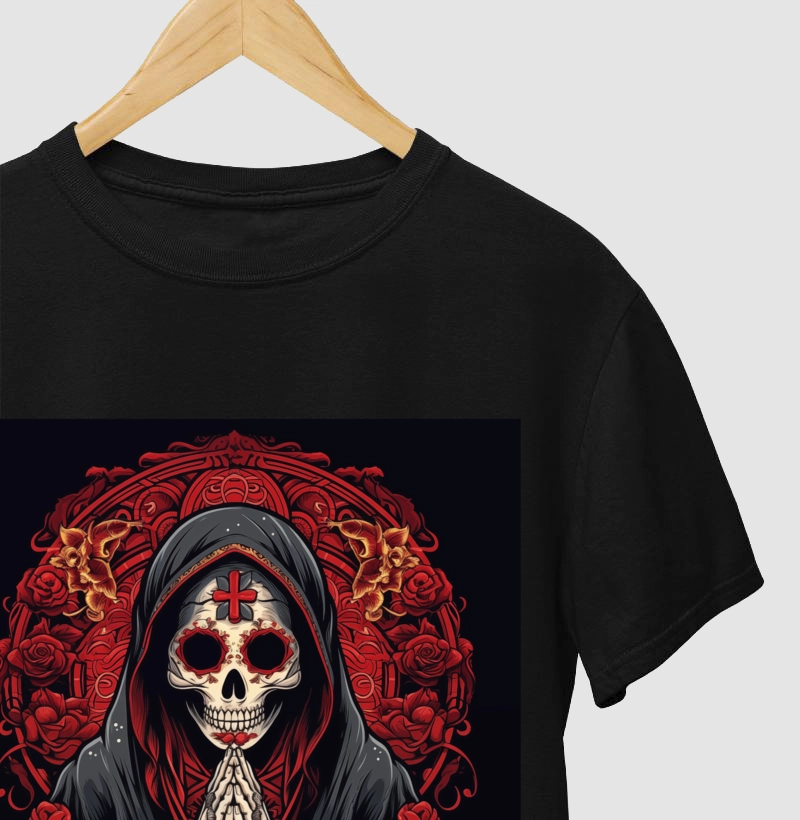 Camiseta Velhos Decreptos Pray Skull