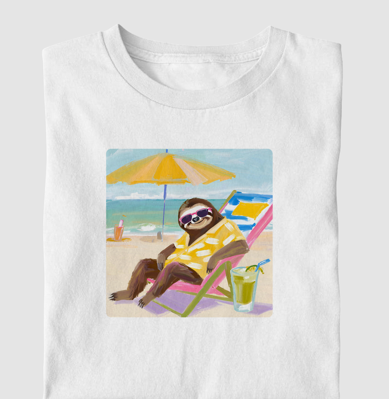 preguiça na praia