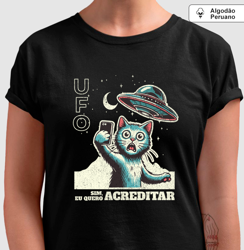 Sim Eu Quero Acreditar - Camiseta Algodão Peruano