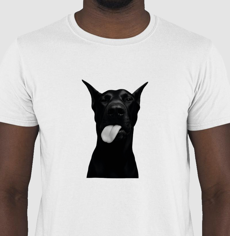Camiseta 100 % Algodão Doberman