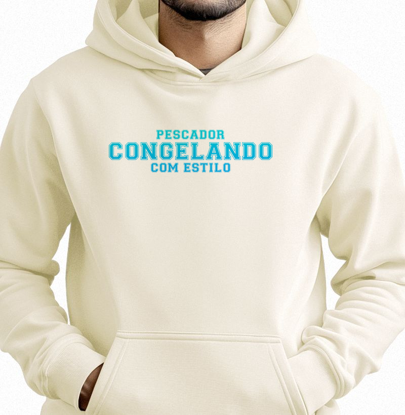 Pescador congelado com estilo