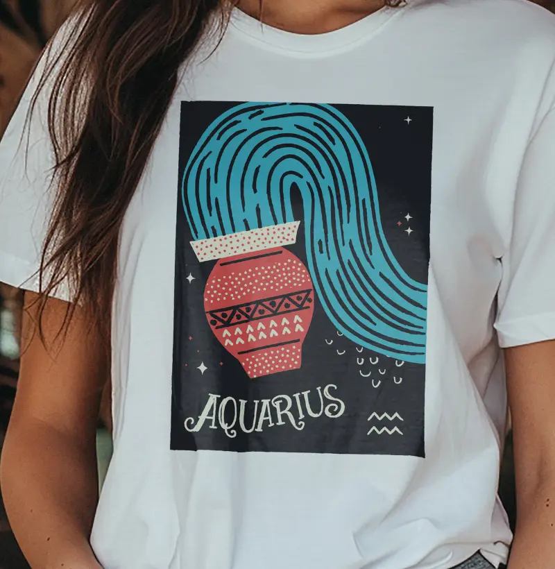 Camiseta Signos - VINTAGE AQUÁRIO
