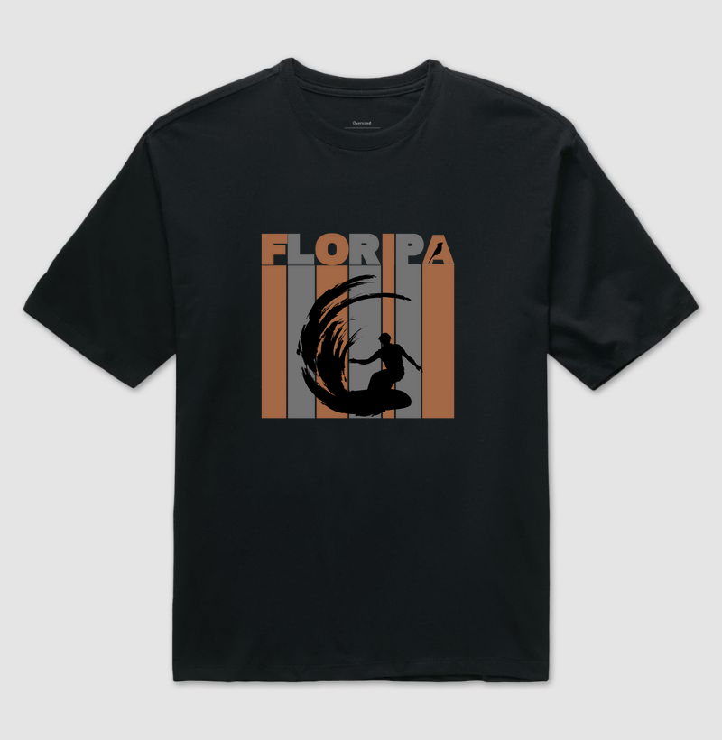CAMISETA OVERSIZED SOU FLORIPA SURF 