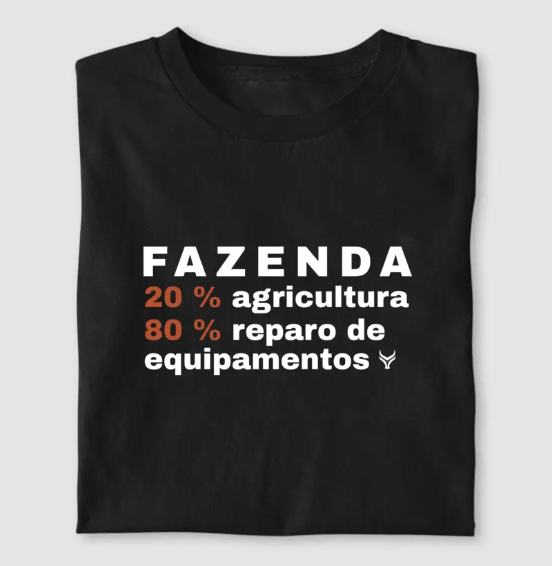20%agricultura 80% reparo de equipamentos 