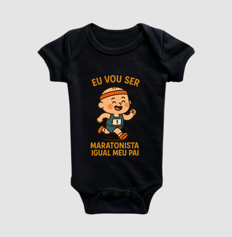 Eu vou ser maratonista igual meu pai