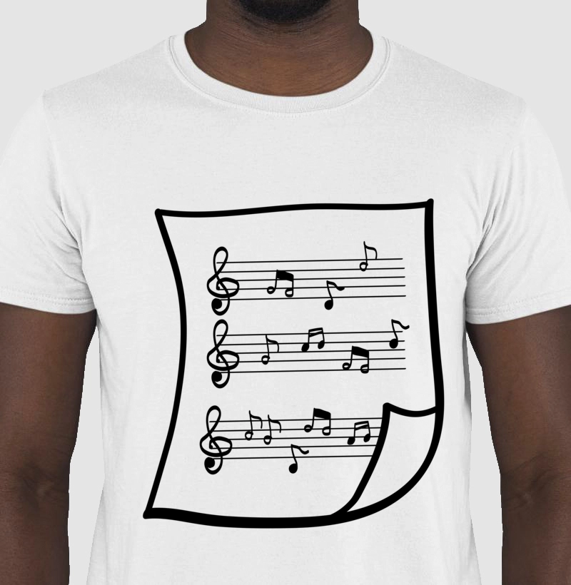 Camiseta partitura 