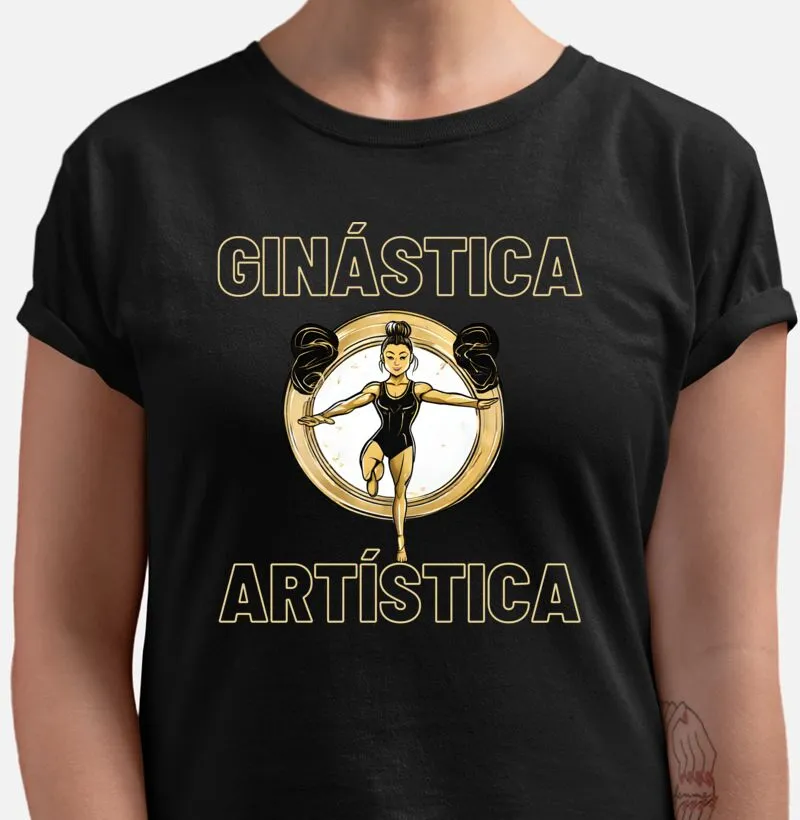 Camiseta Ginástica Artística - Elegancia em Cores