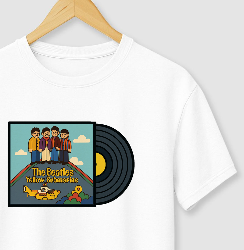 Camiseta Inspiração  - The Beatles - Yellow Submarine