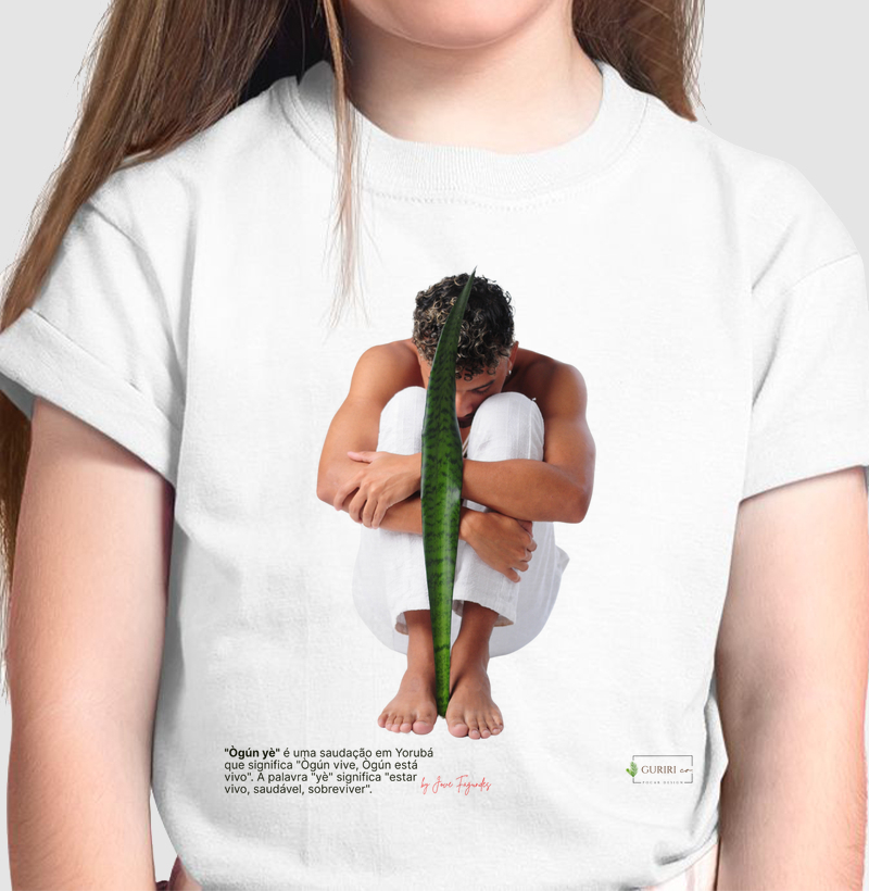 Camiseta Infantil - COLAB - Ogum - Proteção - by Jove Fagundes
